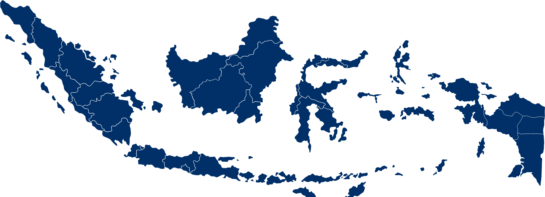 Peta jangkauan wilayah Indonesia